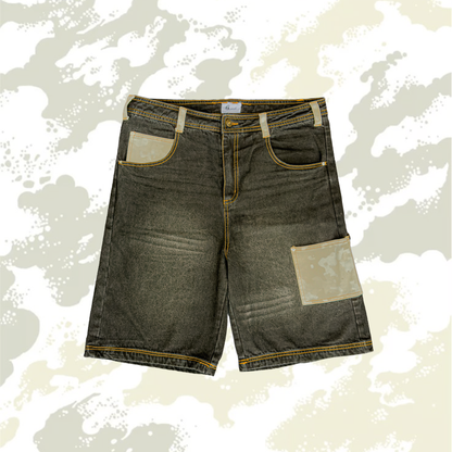 RAW-BLACK CAMO JORTS